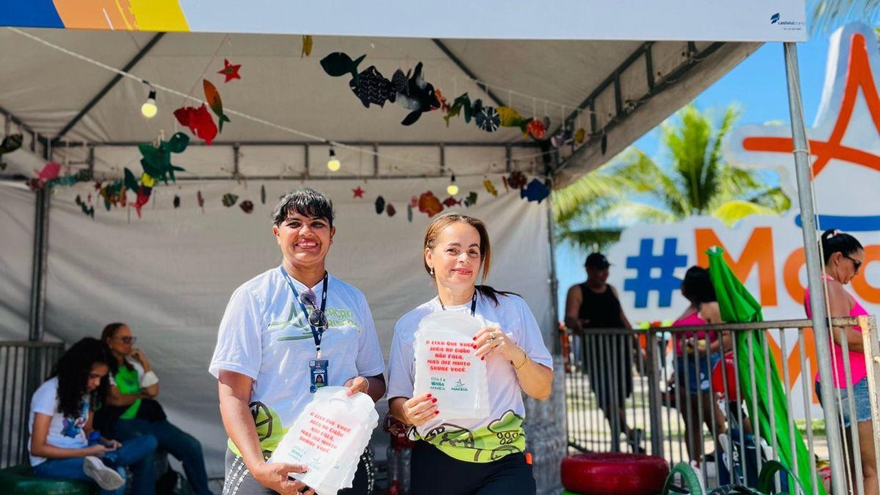 Cooperativas coletam mais de 4 mil garrafas PET, durante evento esportivo na orla