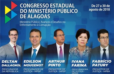 VII Congresso Estadual do Ministério Público de Alagoas com inscrições abertas
