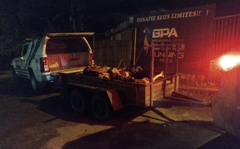 Polícia Militar fecha abatedouro clandestino por crimes ambientais em Porto Real do Colégio