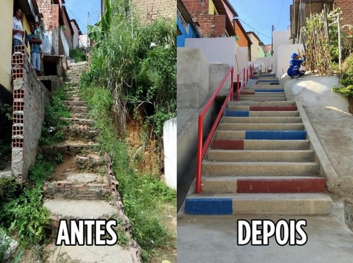 Governo já construiu mais de 2 km de escadarias em grotas de Maceió