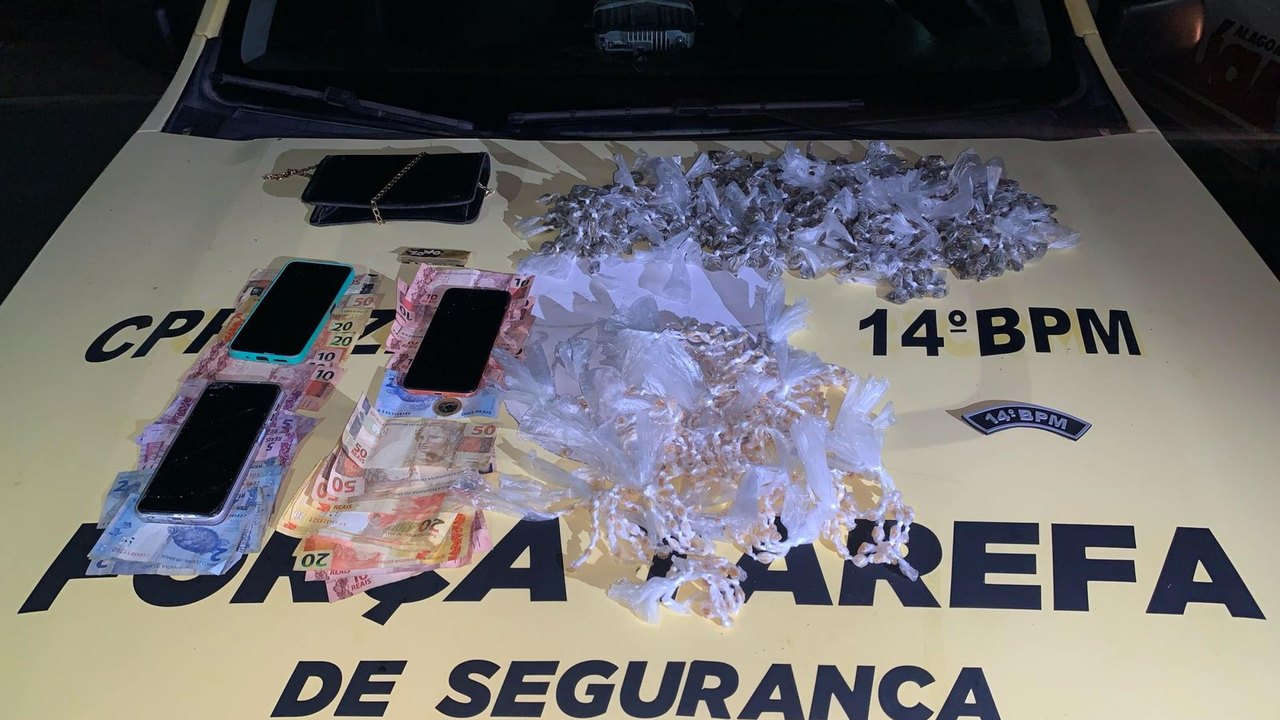 Polícia Militar apreende drogas em Colônia Leopoldina e Arapiraca