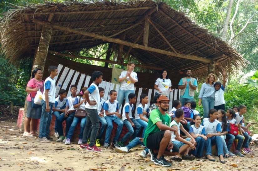 Parque Municipal recebe visita de alunos do Turismo do Saber