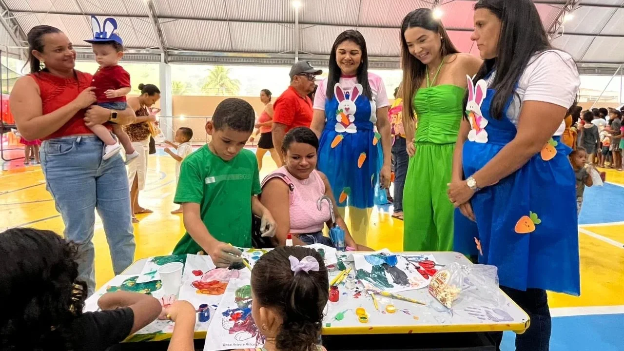 Assistência Social de Santana do Mundaú promove celebração da Páscoa para as crianças