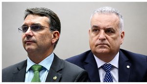 Flávio Bolsonaro e Alfredo Gaspar. / Foto: Imagem gerada por IA. 