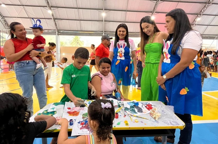 Assistência Social de Santana do Mundaú promove celebração da Páscoa para as crianças