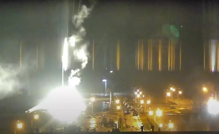 A usina nuclear de Zaporizhzhia, localizada no sul da Ucrânia A usina nuclear de Zaporizhzhia, localizada no sul da Ucrânia