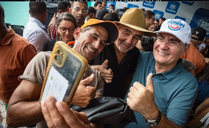 Renan Calheiros lidera intenção de voto dos alagoanos para o Senado