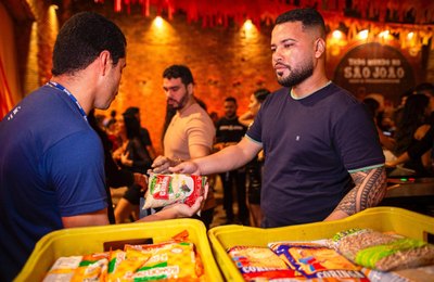 Alimentos arrecadados no São João Massayó já soma 3,6 toneladas