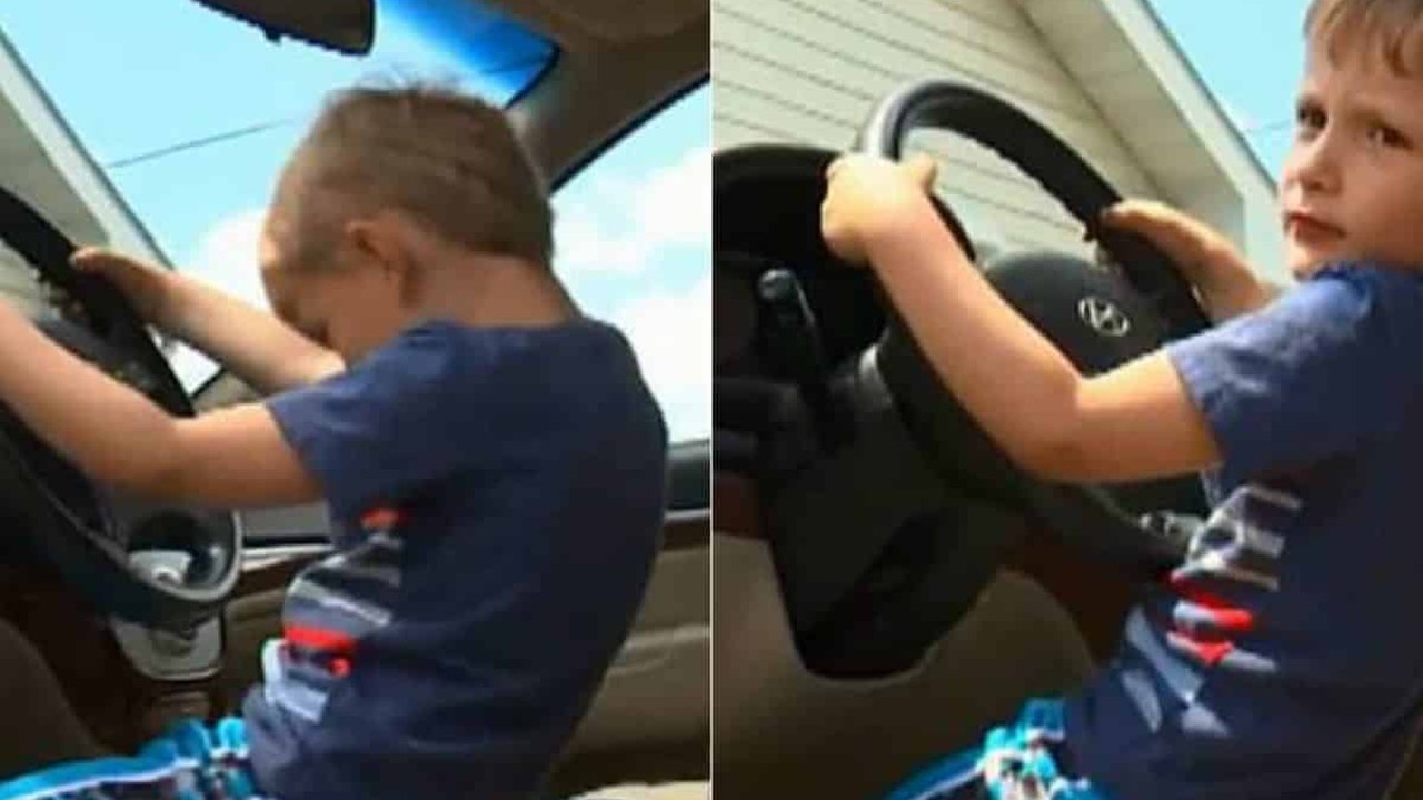 Garoto holandês, de 4 anos, pega carro escondido dos pais para passear