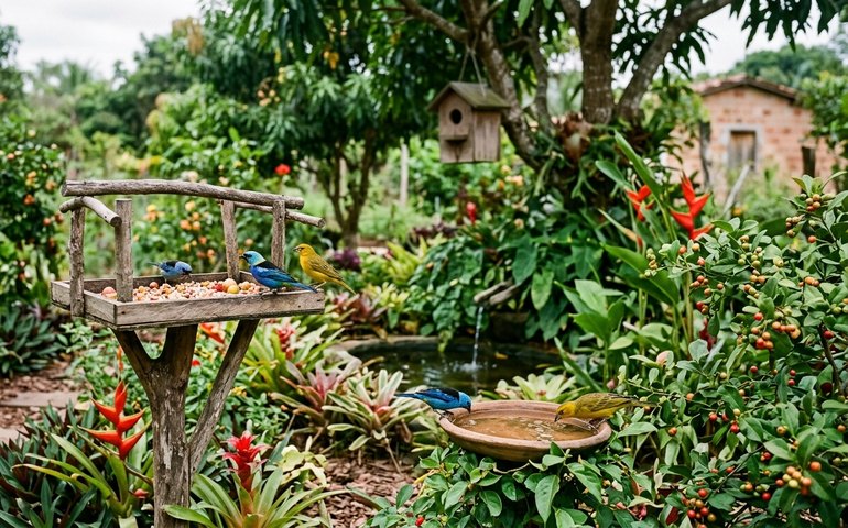 O que atrai os pássaros? Veja como transformar seu quintal ou jardim em refúgio para eles