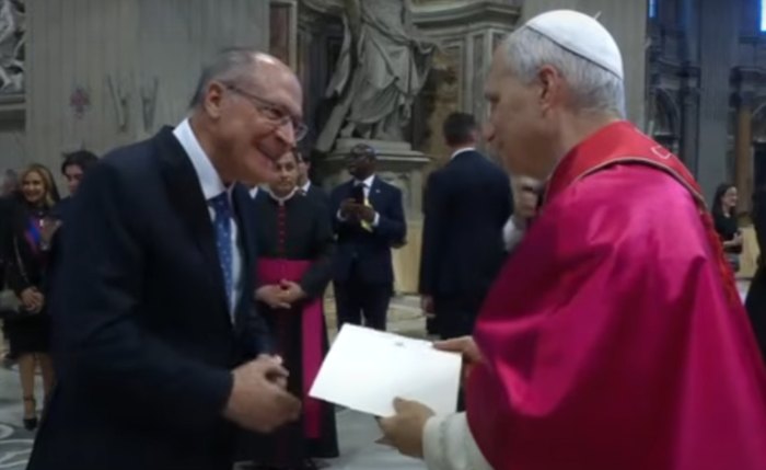 Alckmin e Papa Leão XIV Alckmin e Papa Leão XIV