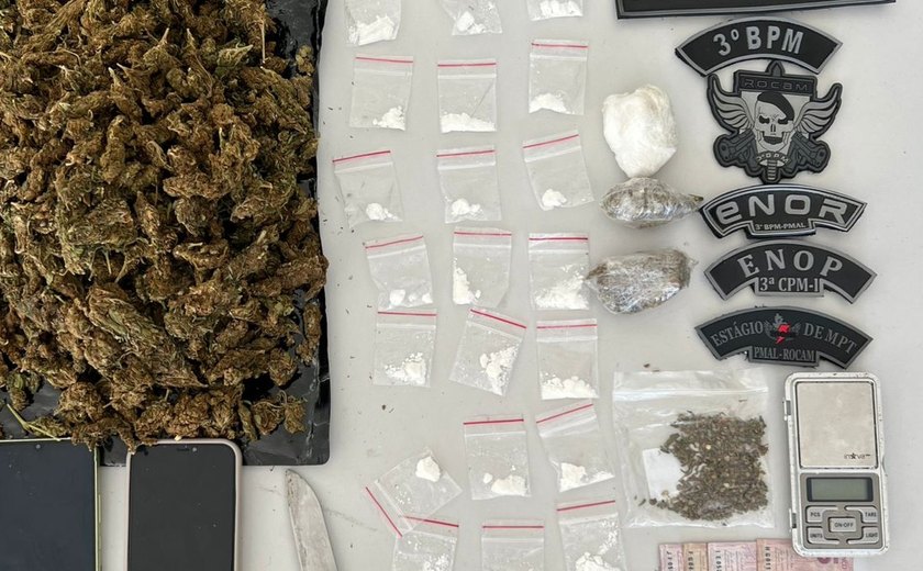 Suspeito é preso em flagrante por tráfico após denúncia de “cliente” em bairro de Arapiraca