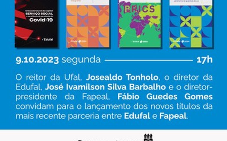 Edufal e Fapeal lançam novos livros para a sociedade alagoana