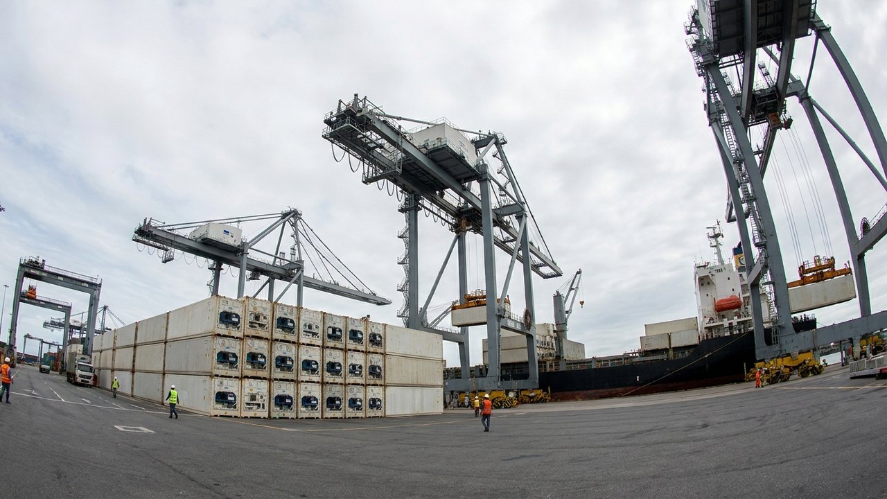 Terminal de Contêineres de Paranaguá bate recorde de exportação de carnes e congelados