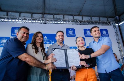 Governador Paulo Dantas inaugura obras no município de Belém
