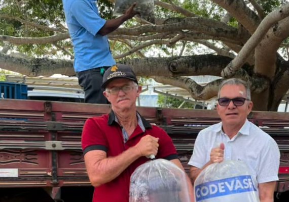 Prefeitura de Arapiraca distribui 30 mil alevinos em parceria com a Codevasf