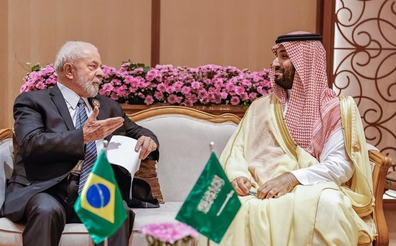 Em encontro com o presidente Lula, príncipe herdeiro da Arábia Saudita aponta interesse do país em investir no Brasil