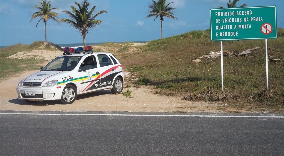 polícia praia