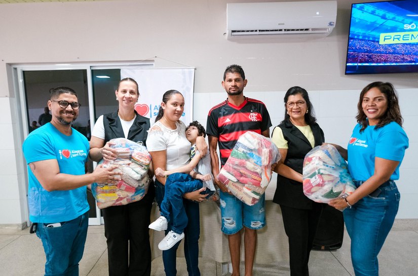 Associação Pestalozzi de Arapiraca recebe 1 tonelada de alimentos na 57ª doação do Alagoas Sem Fome