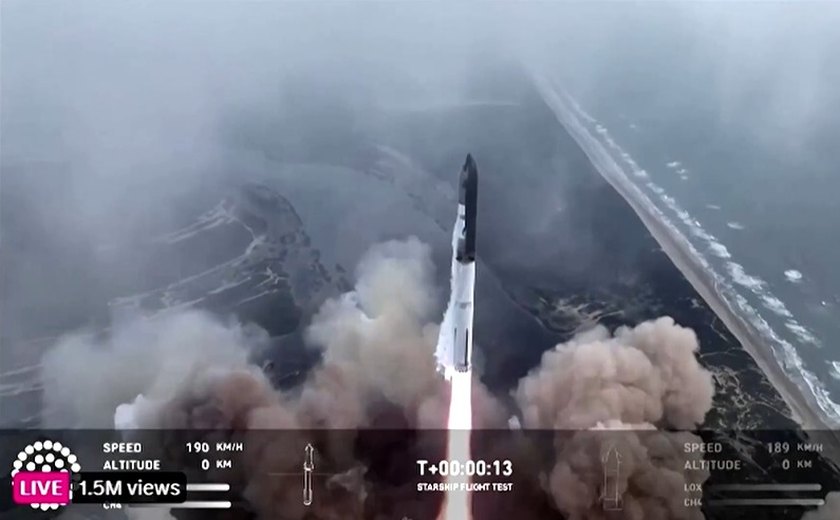 Starship da SpaceX completa voo de teste
