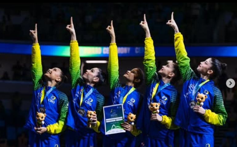 Brasil emociona, mas vê Ucrânia se sobressair e leva nova prata no Mundial de ginástica rítmica