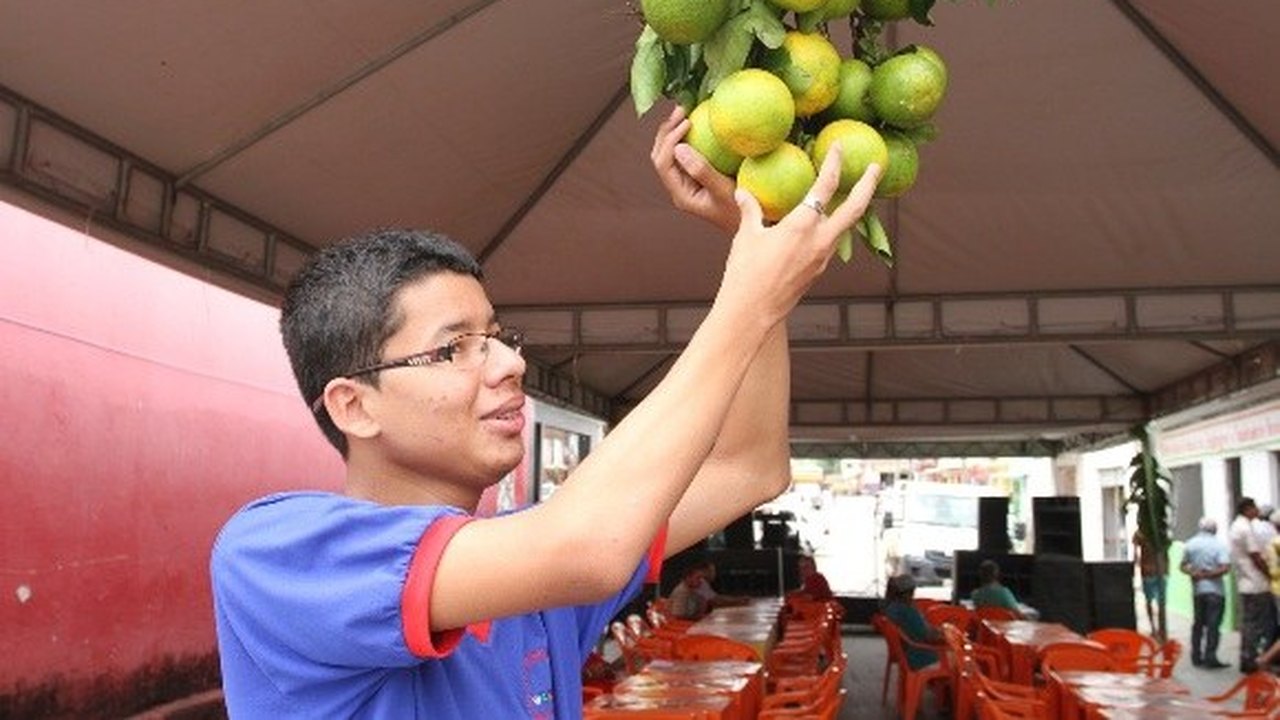 Alunos participam de beneficiamento de frutas em Santana do Mundaú