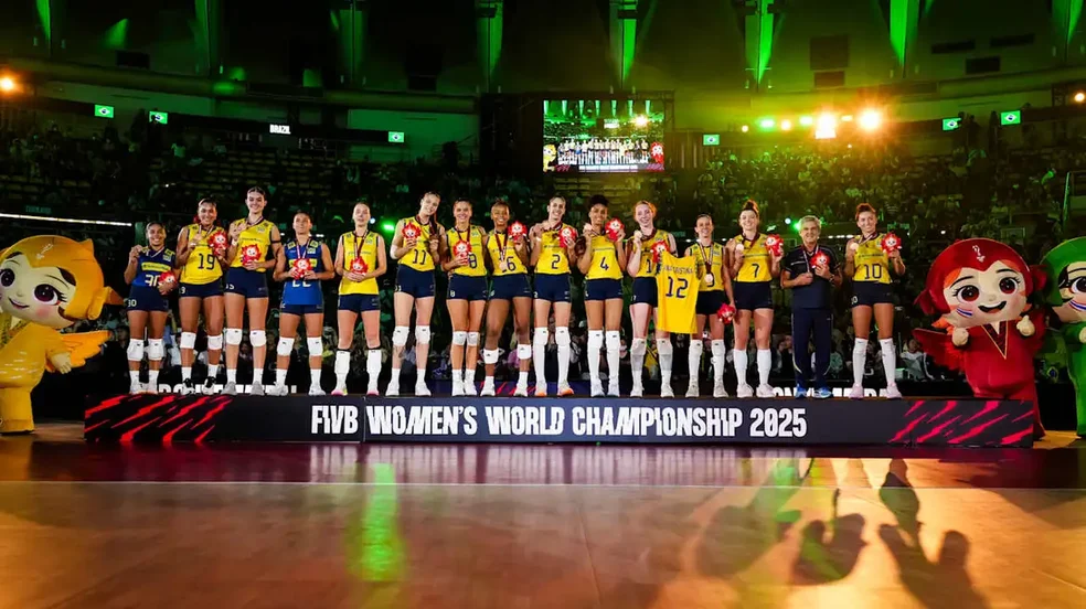 Brasil garante bronze no Campeonato Mundial de vôlei feminino