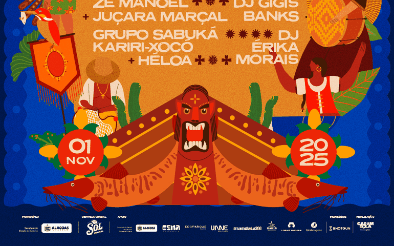 Em novembro, na cidade de Maceió, 9ª do Festival Carambola homenageia o Rio São Francisco e reúne nomes de destaque na música brasileira