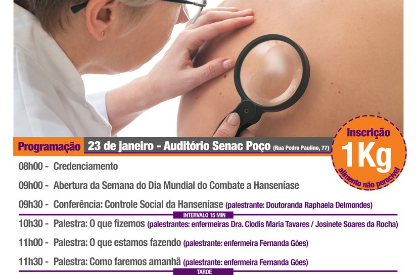 Senac promove seminário sobre a Hanseníase