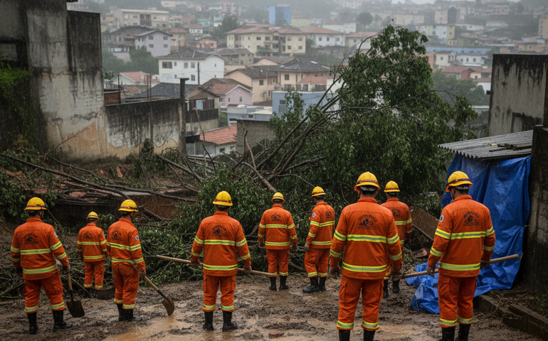 Petrópolis mantém estágio de atenção sob previsão de chuva e segue buscas por servidor desaparecido
