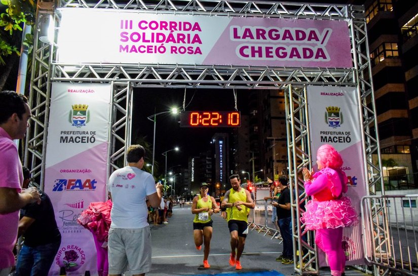 Inscrições para a Corrida Solidária Maceió Rosa já estão abertas