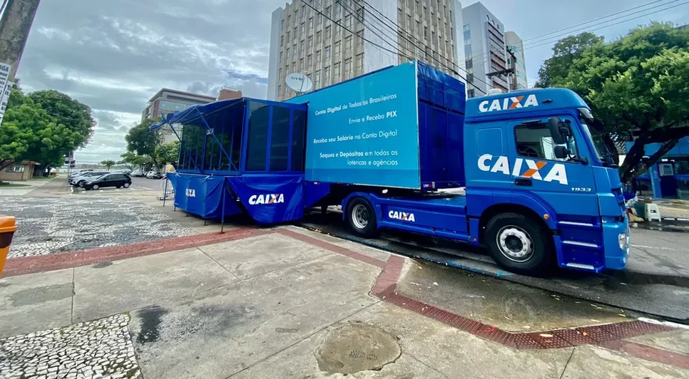 Caixa oferta serviço para regularização de dívidas em unidade móvel de Aracaju / Foto: Foto: Ascom/Caixa