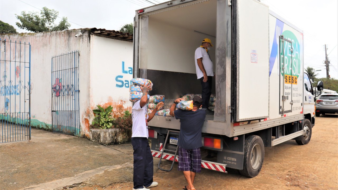 Mesa Brasil Sesc repassou mais de 186 toneladas de donativos em julho, em Alagoas