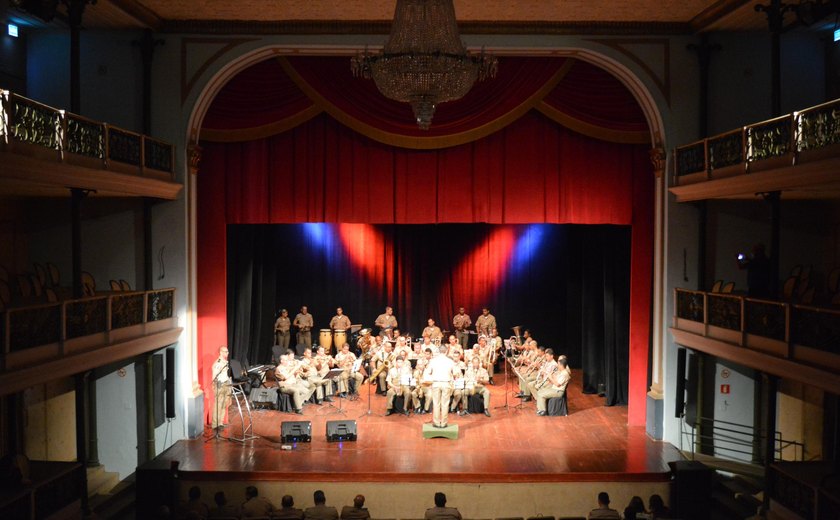 Concerto Sinfônico Popular marca aniversário de 173 anos da Banda da Polícia Militar de Alagoas