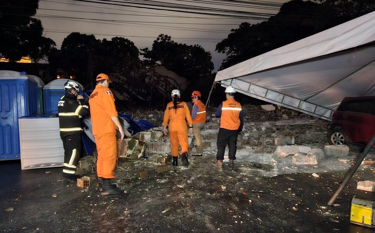 Morre no HGE vítima de desabamento de galpão no Jaraguá