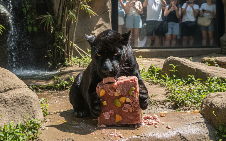 Calor de 40 °C no RJ? Só com picolé para aguentar!