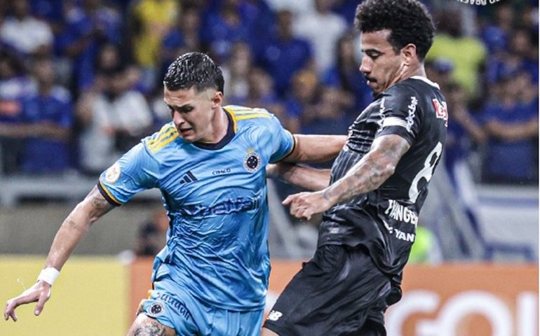 Ainda sem técnico, Cruzeiro empata com o Red Bull Bragantino no Mineirão