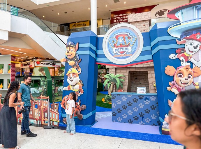 Shopping Pátio Maceió promove encontros com os personagens da Patrulha Canina