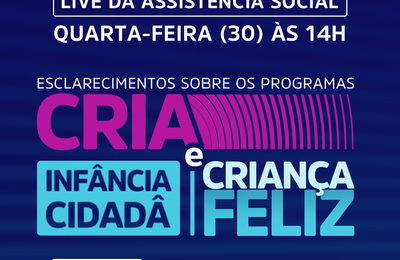 Primeira infância: Assistência Social capacitará técnicos da Educação