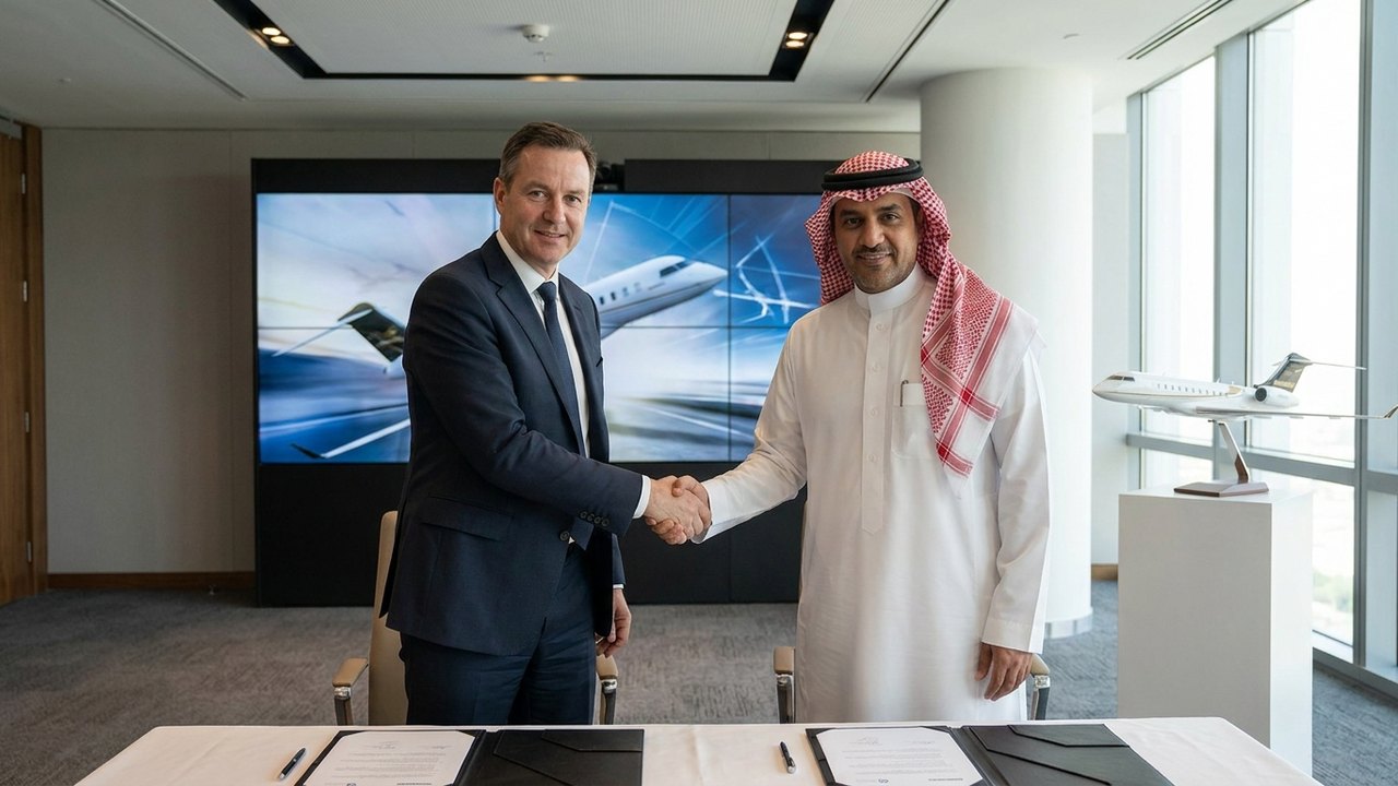 Empresa saudita THC assina carta de intenção para compra de até 60 jatos da Bombardier