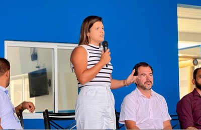Prefeita Marcela Gomes participa de audiência do Fundo de Previdência de Novo Lino