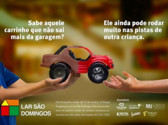 Lar São Domingos lança campanha de arrecadação de brinquedos