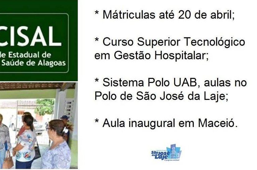 Uncisal ofereceu 100 vagas por meio de vestibular no polo de São José da Laje