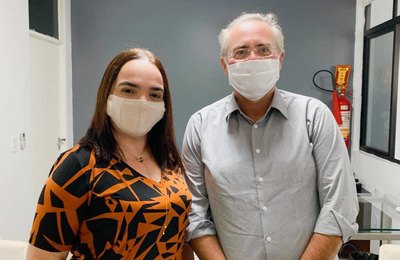 Márcia Coutinho participa de reunião com o senador Renan Calheiros