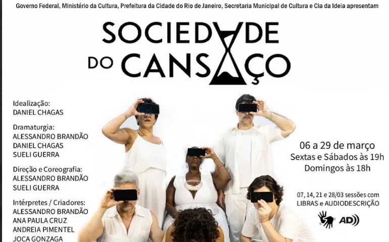 Espetáculo inspirado em best-seller, “Sociedade do Cansaço” estreia na Tijuca