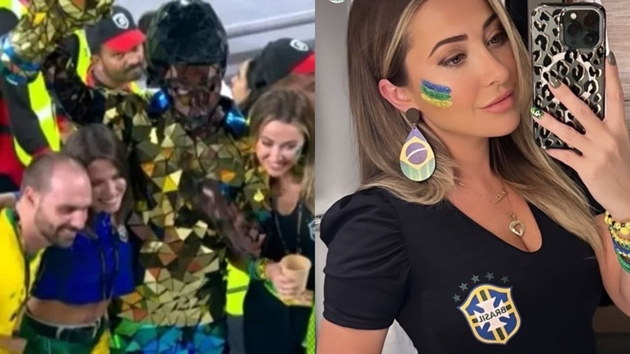 Mulher de Eduardo Bolsonaro se explica a bolsonaristas sobre viagem ao Catar