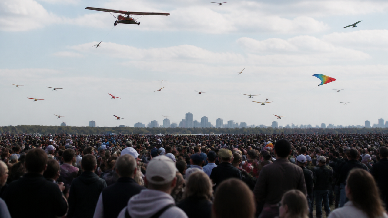 Festival de aparelhos voadores artesanais reúne mais de 110 mil visitantes em Moscou