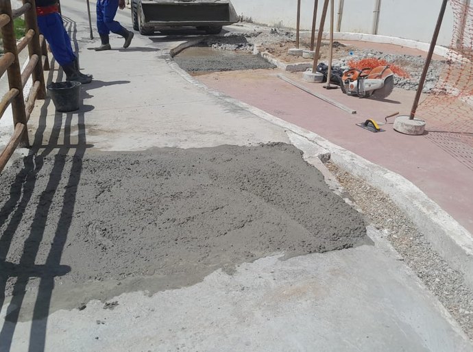 Técnicos da Secretaria de Infraestrutura vistoriam obras de reparo no Lago do Goiti