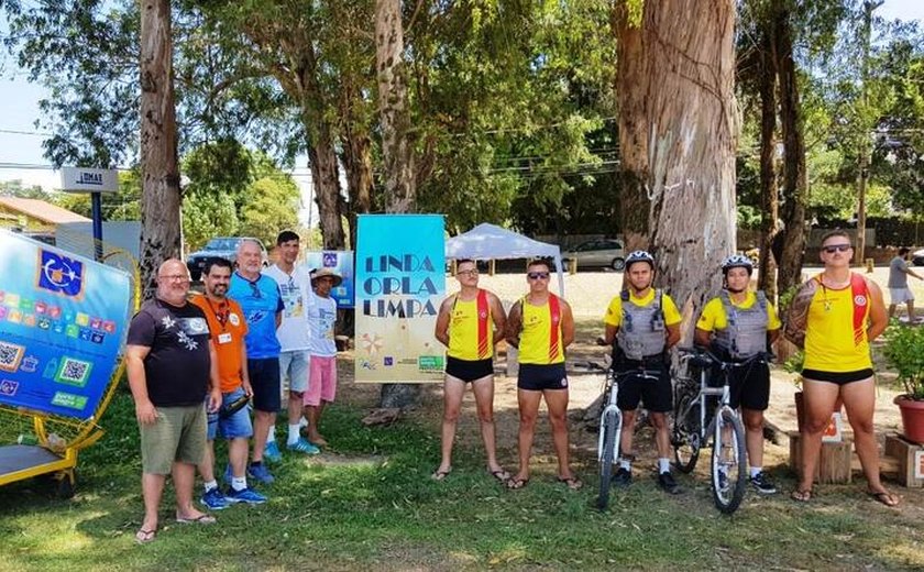 Projeto Nadando Pelos Cartões Postais na segunda edição do projeto Linda Orla Limpa