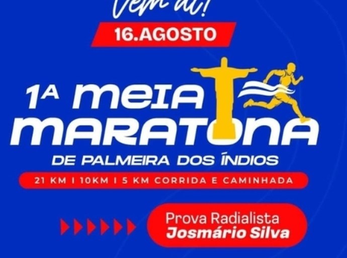1ª Meia Maratona de Palmeira fará parte dos 137 anos de Emancipação e homenageará radialista Josmário Silva